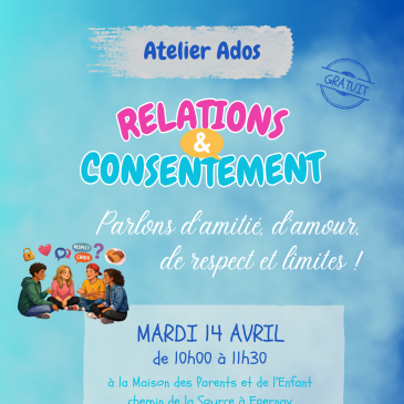 Atelier ados relations et consentement
