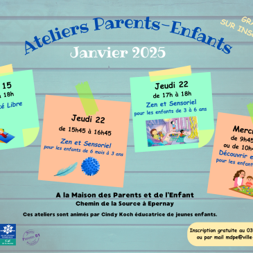 Ateliers parents janvier 2026