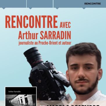 Affiche rencontre Arthur Sarradin
