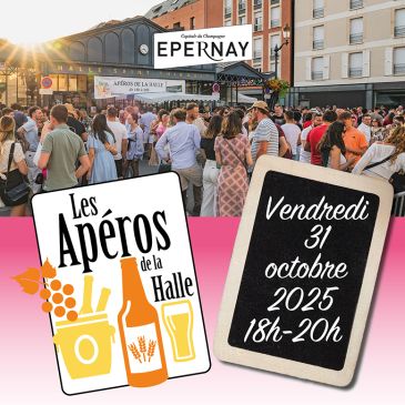 Affiche apéros de la Halle octobre 2025
