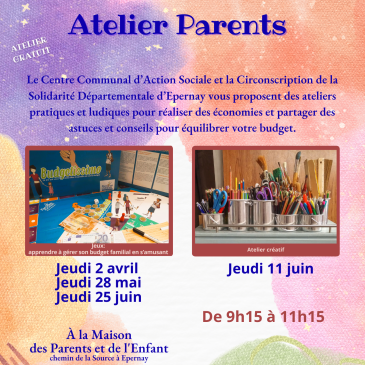Atelier budget et parentalité