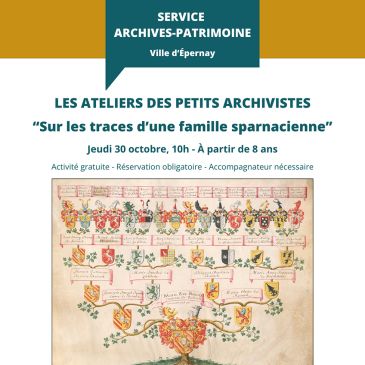 Affiche atelier généalogie Archives Epernay