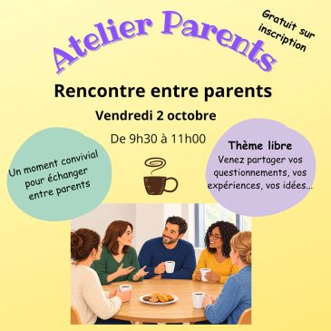 Atelier : rencontre entre parents