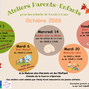 Ateliers parents-enfants octobre 2026