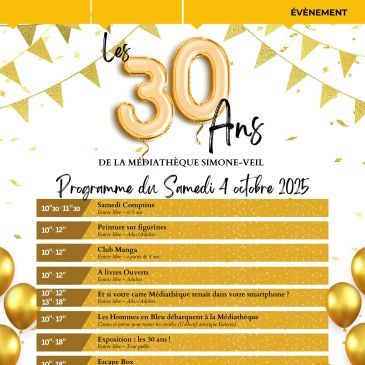 Anniversaire Médiathèque Simone-Veil Epernay