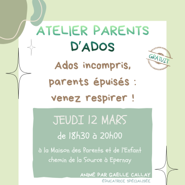 Atelier parents d'ados