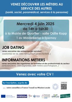 Affiche découverte des métiers au service des autres