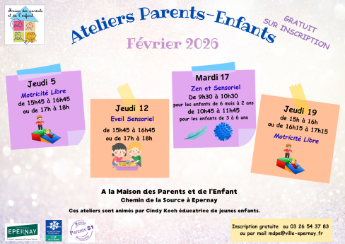 Ateliers parents-enfants février 2026
