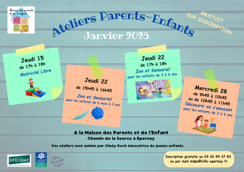 Ateliers parents janvier 2026