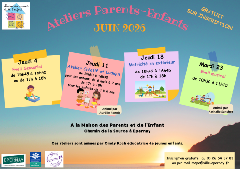 Ateliers Parents-Enfants juin 2026