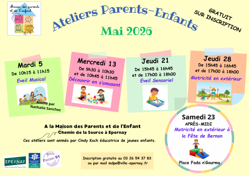 Ateliers parents mai 2026