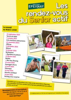 Sport : les "rendez-vous du senior actif" (2023/2024)
