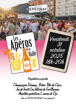 Affiche apéros de la Halle octobre 2025