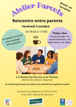 Atelier : rencontre entre parents