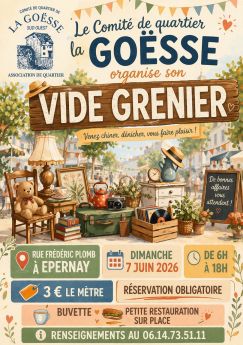 Brocante comité de quartier La Goësse
