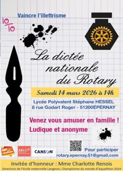 Affiche dictée nationale