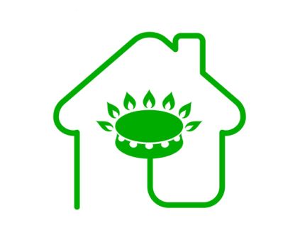 illustration maison gaz