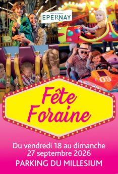 Fête foraine septembre 2026