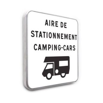 Panneau aire de stationnement camping cars