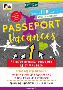 Affiche Passeport Vacances 2024