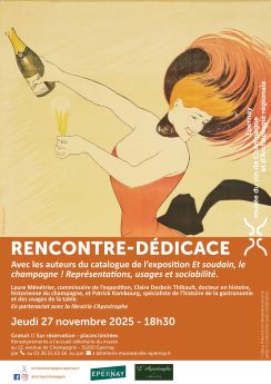 Rencontre-dédicace  avec les auteurs du catalogue de l’exposition Et soudain le champagne !
