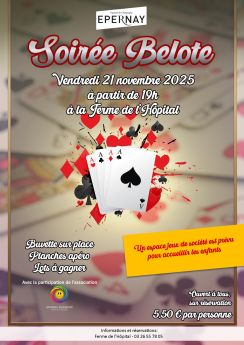 Tournoi de belote Ferme de l'Hôpital