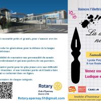 Flyer dictée nationale du Rotary