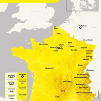 Carte label Ville à vélo 2022 Tour de France