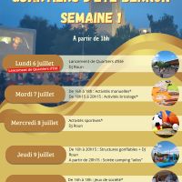 Quartiers d’été Maison Pour Tous - Semaine 1