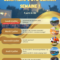 Quartiers d’été Maison Pour Tous - Semaine 1