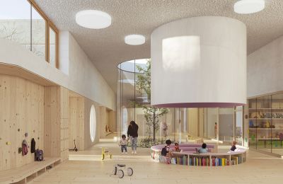 Crèche esquisse de concours non contractuelle, Dominique Coulon & associés