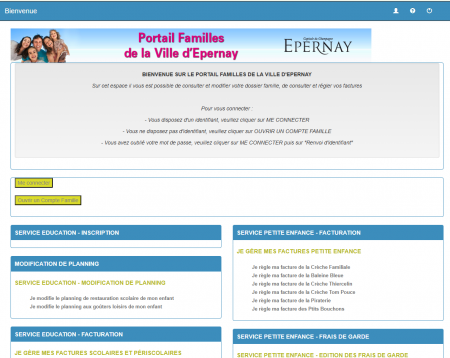 ancien portail familles