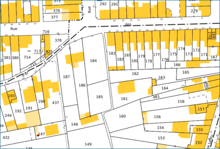 Plan cadastral - 2 parcelles à bâtir 